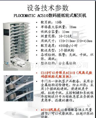 【進口PLOCKMATIC AC510數(shù)碼搓紙輪式配頁機】價格_廠家_圖片 -